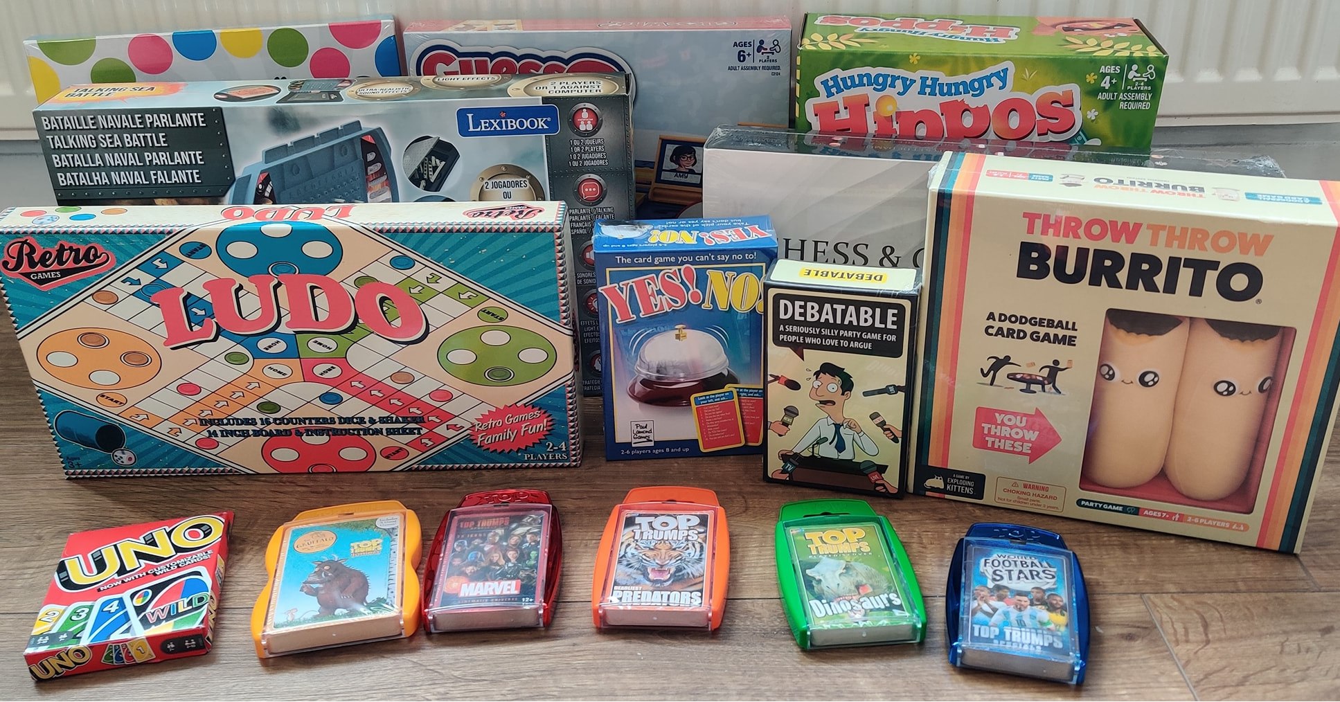 A picture of a variety of games