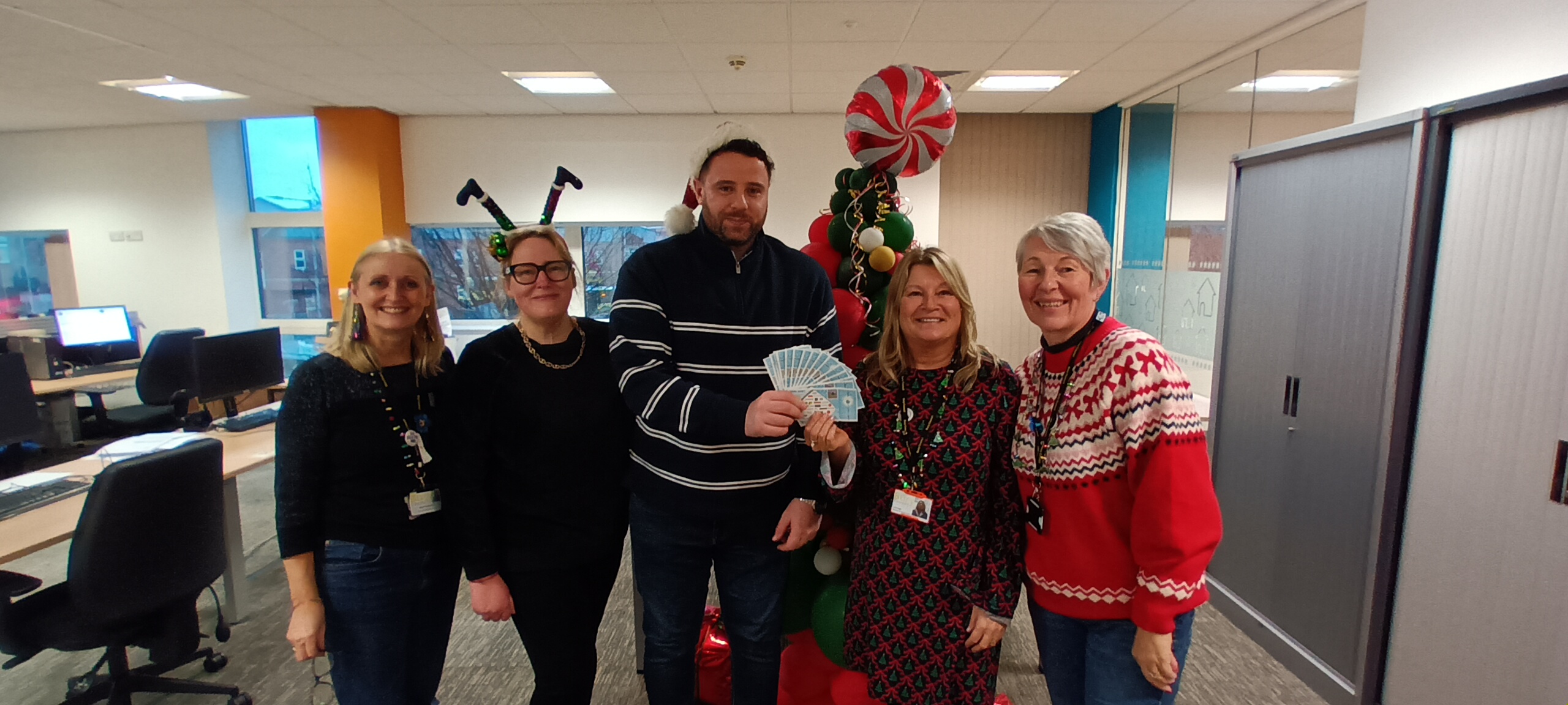 Best Dressed Christmas Tree Competition judging panel 