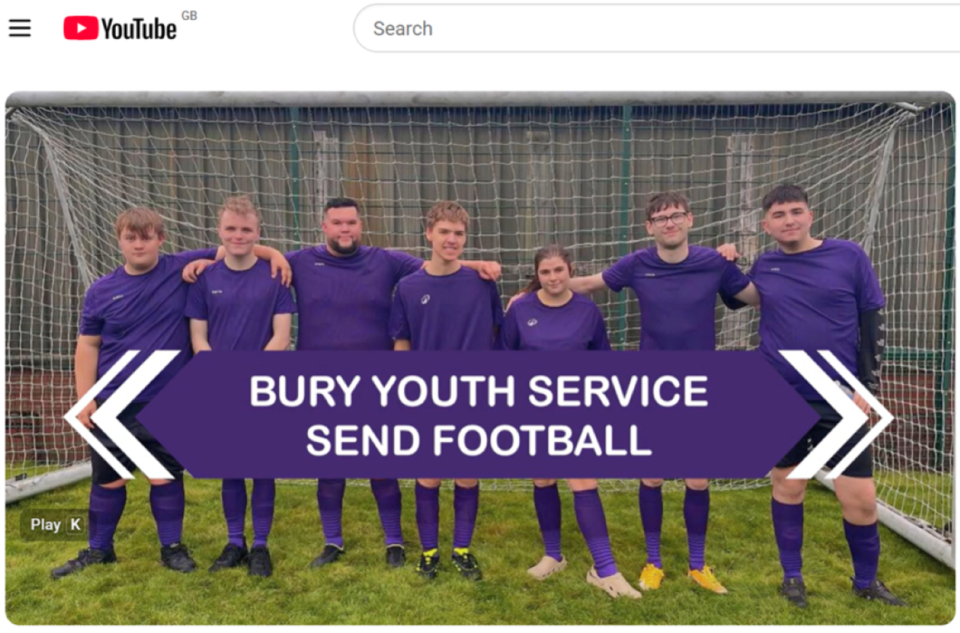 Bury SEND football team