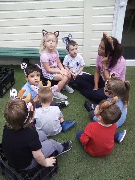 group of children sat in a circle