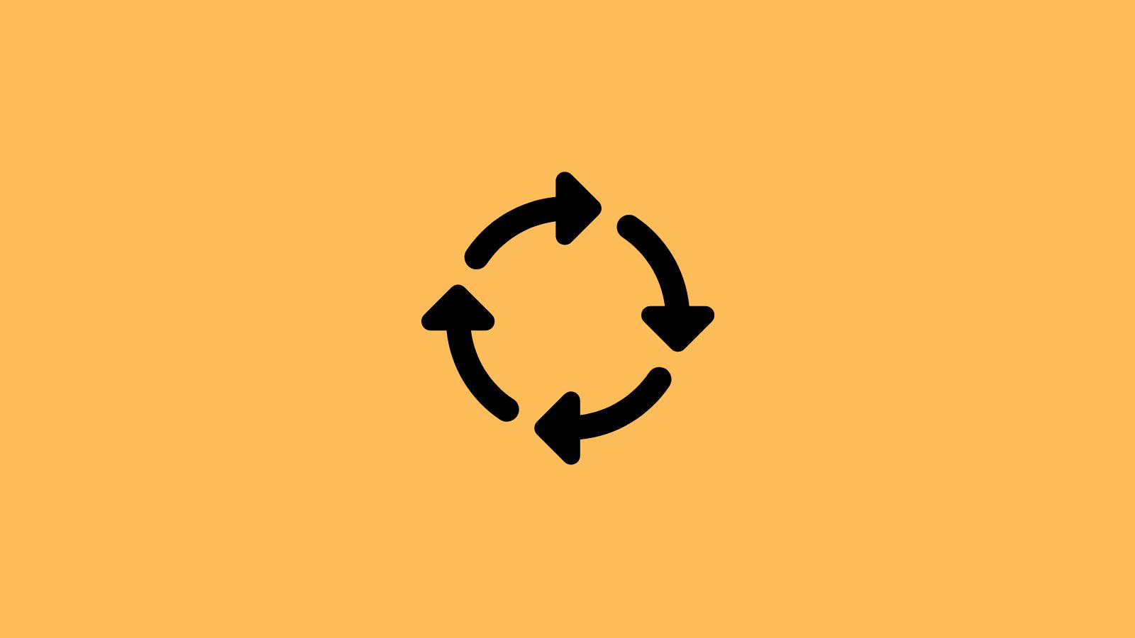 four arrows forming a circle