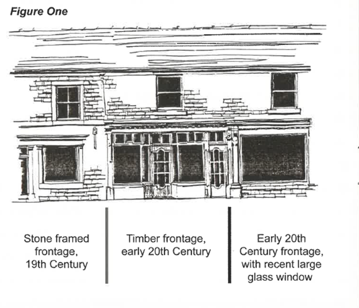 Example of a shop front to maintain character