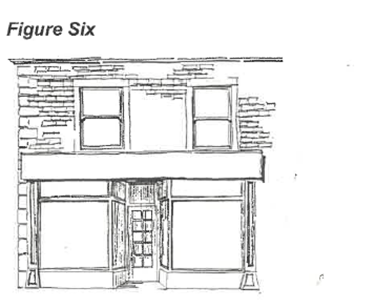 Example of Fascia proportioned to complement the building