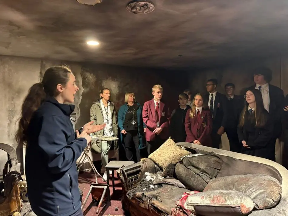 Fire training demonstration