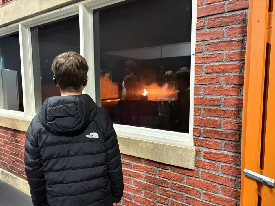 Fire training demonstration