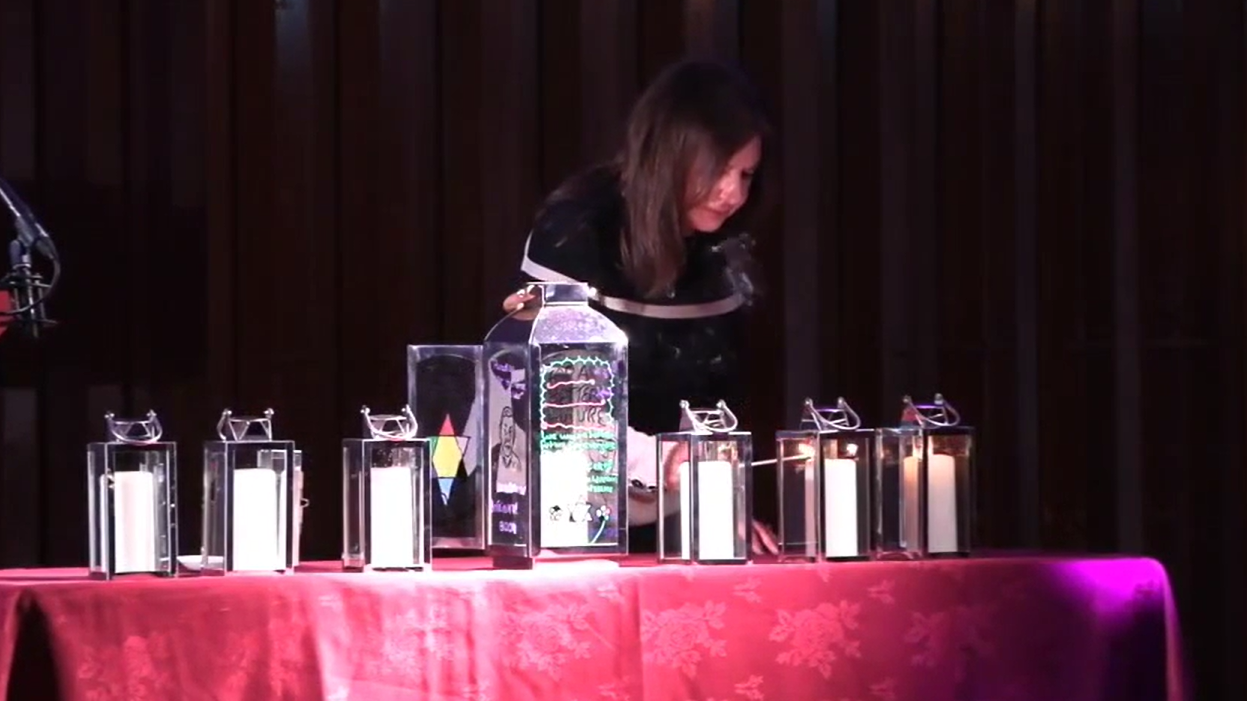 Lighting a candle