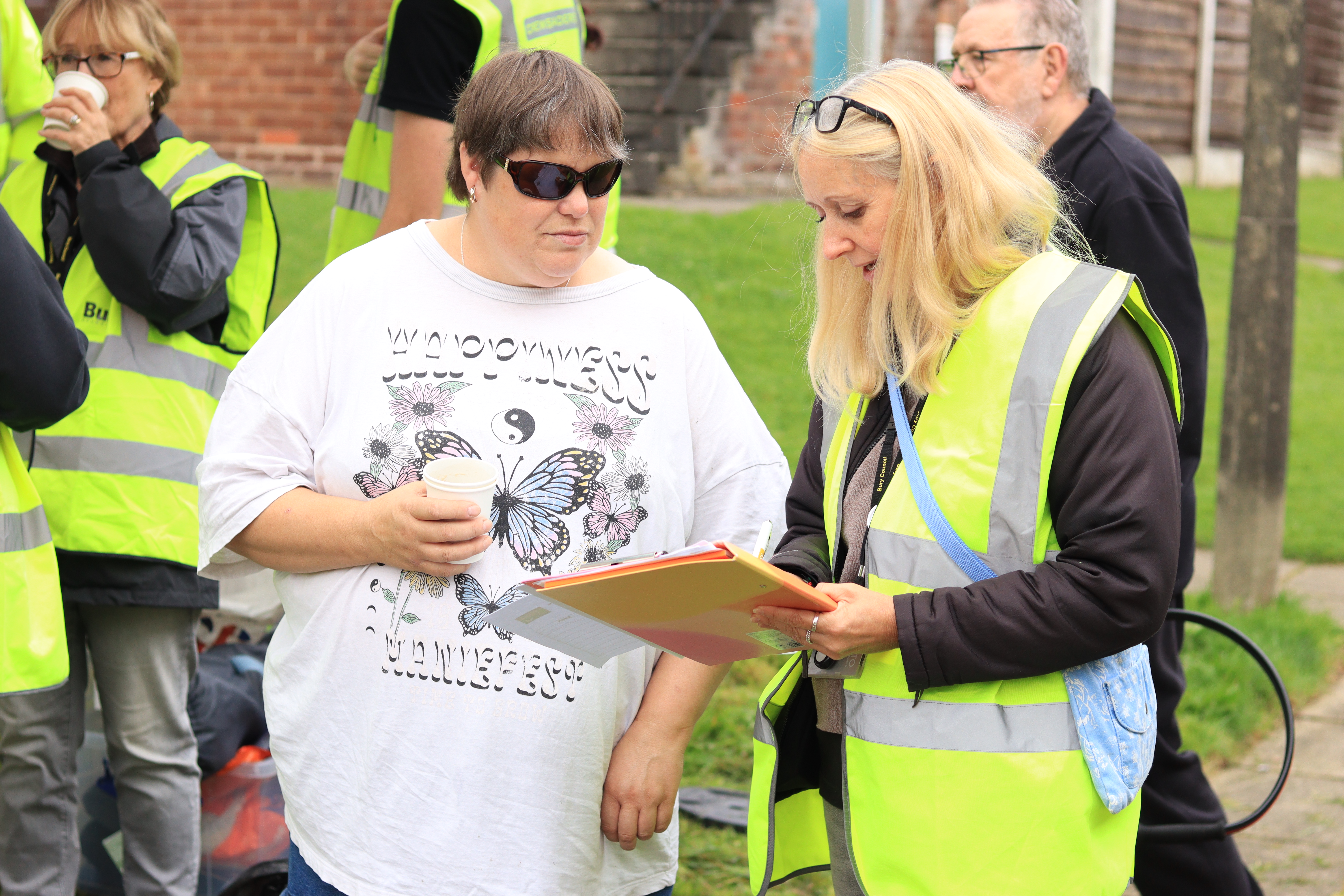 bury housing staff with tenants 