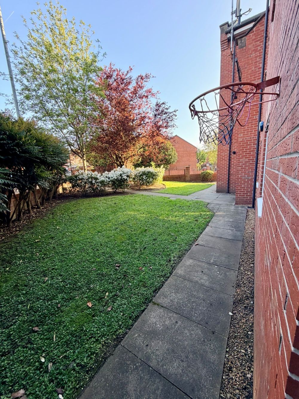 Rear of building