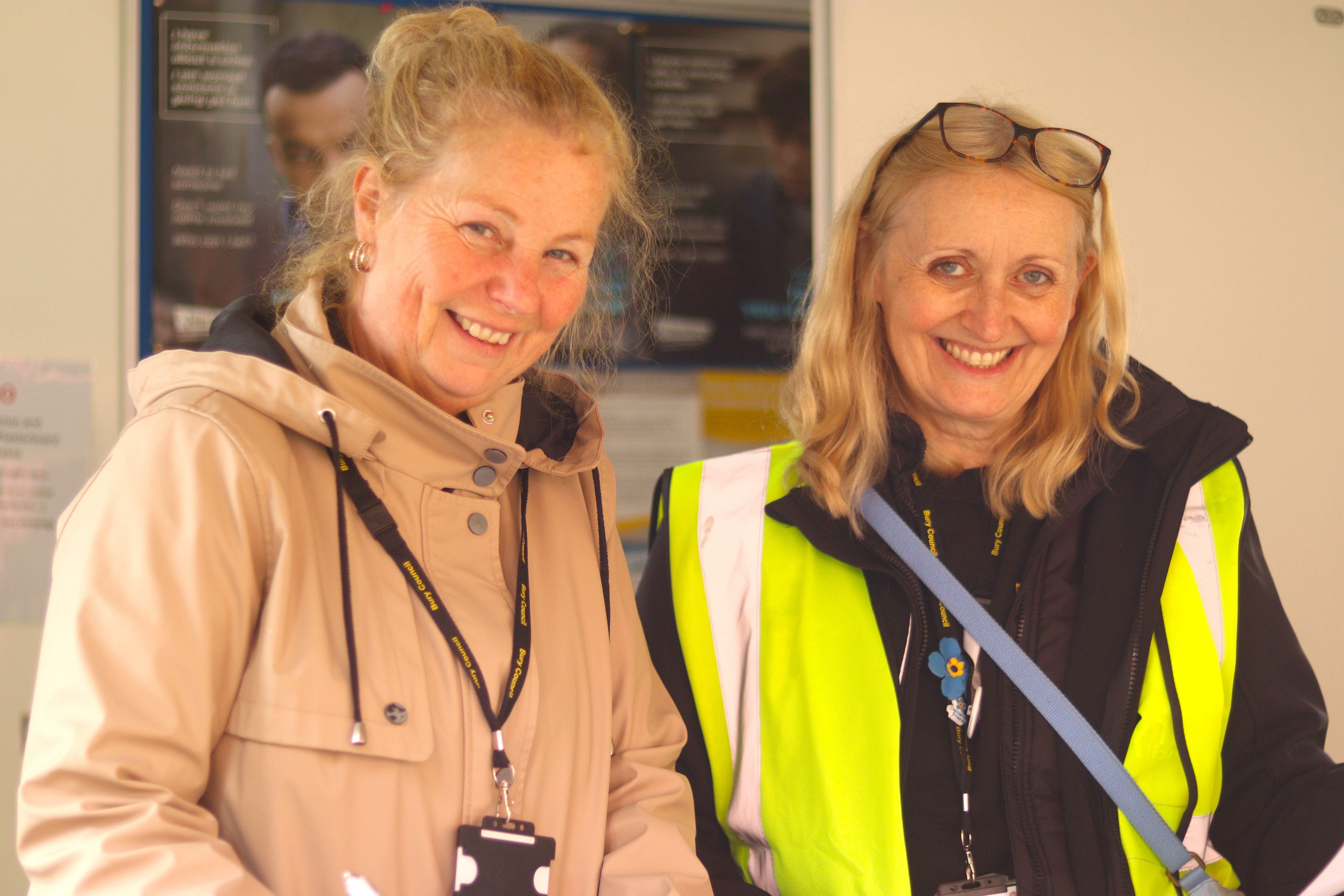 Housing staff in trailer