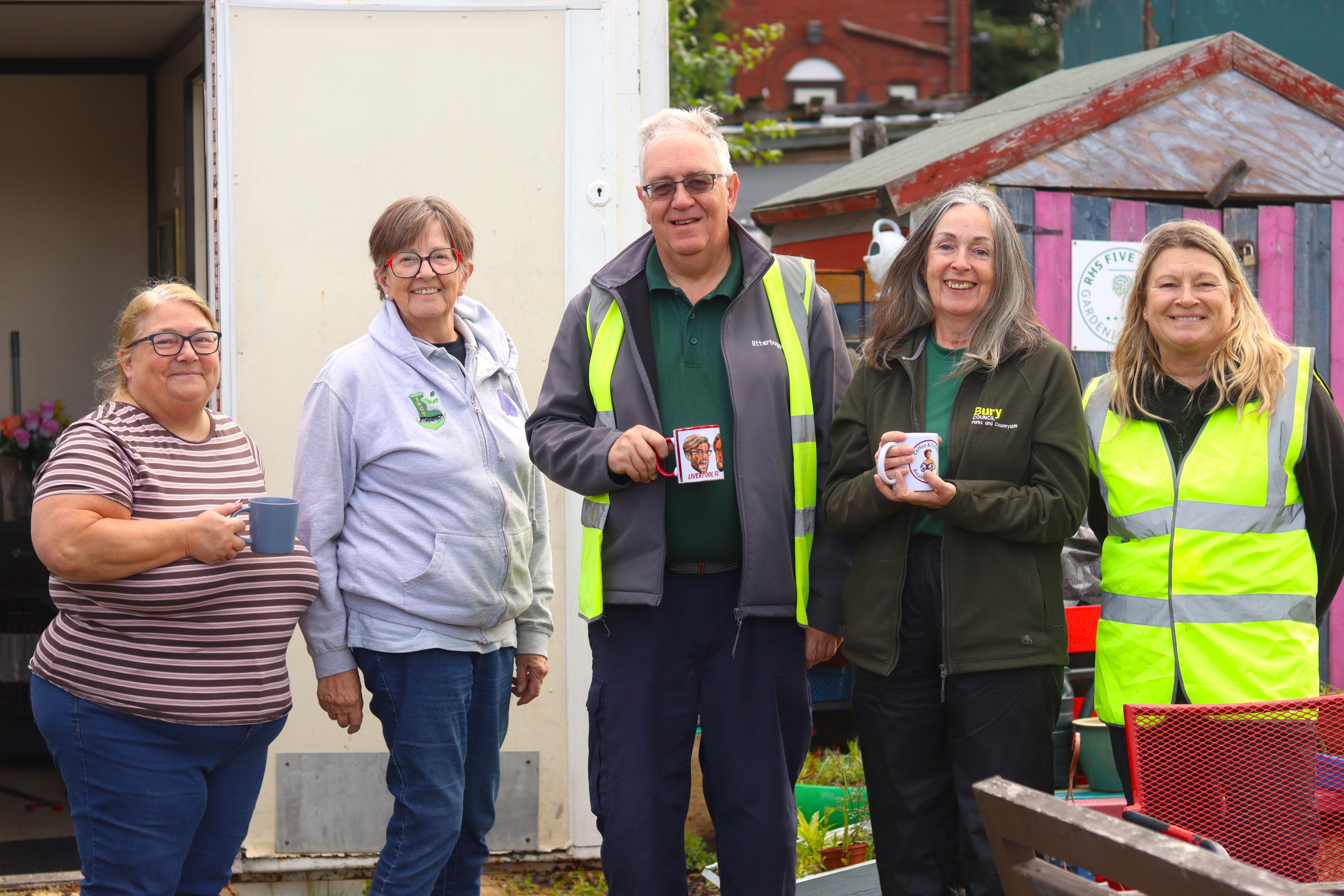 Walnut Avenue Allotments Association and housing staff