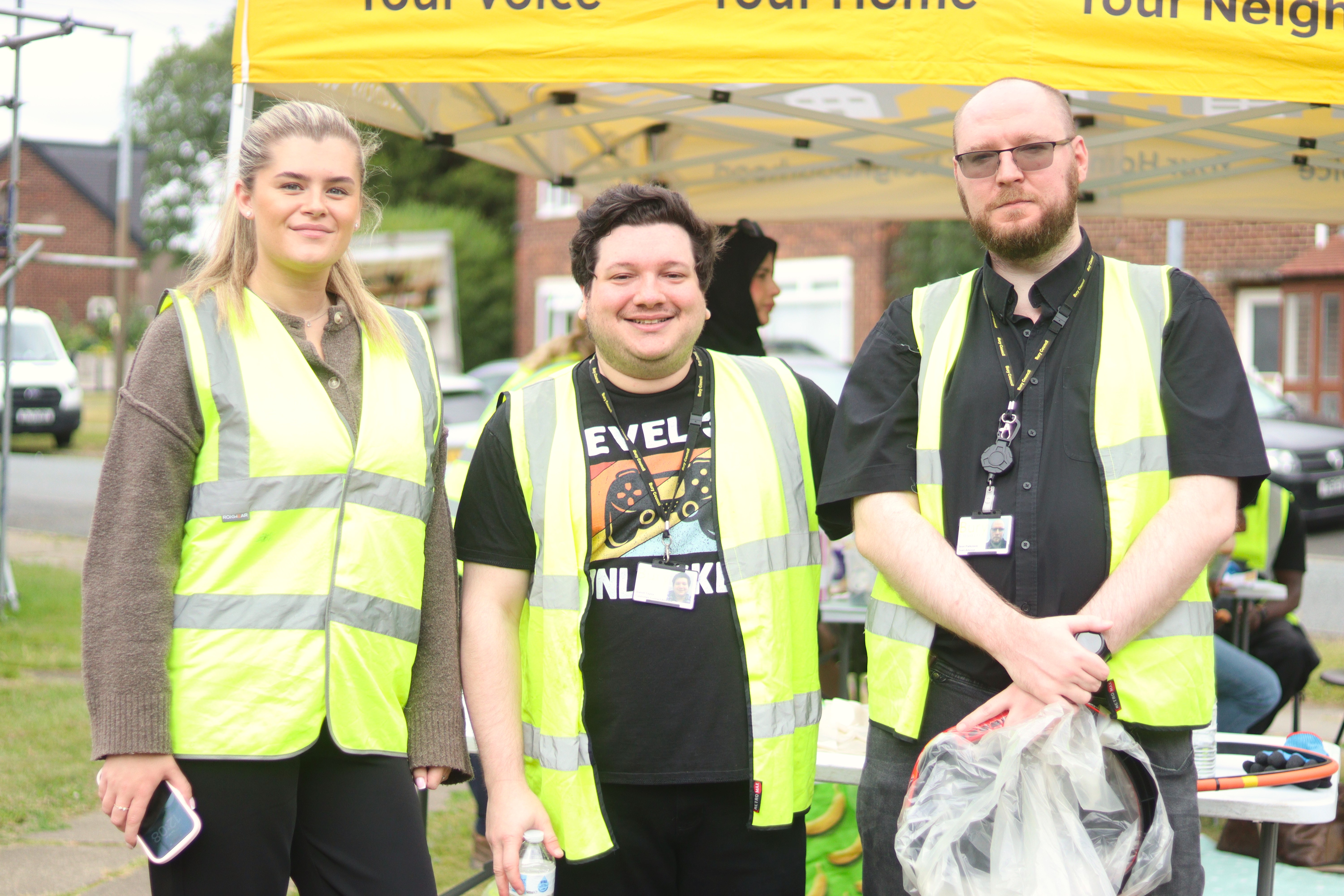 housing staff volunteering 