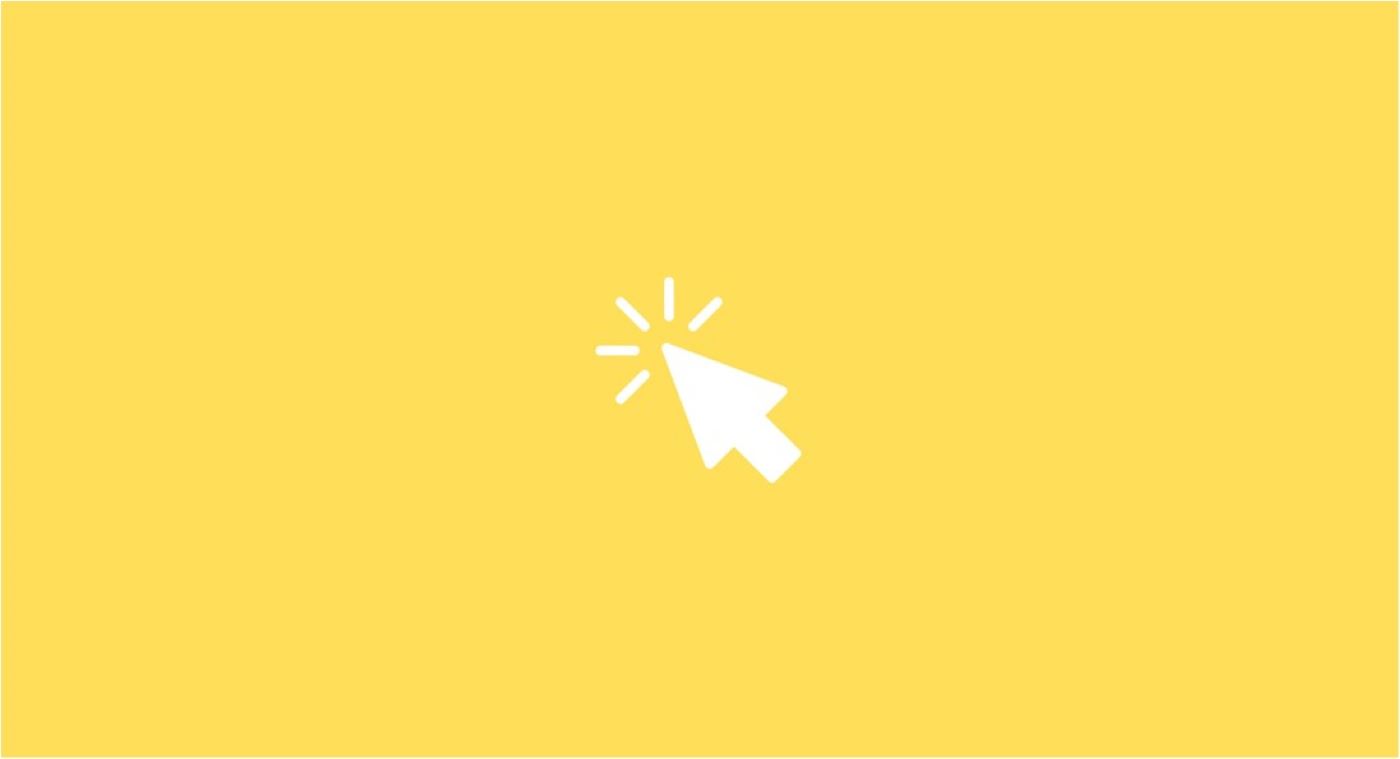 cursor icon on yellow background