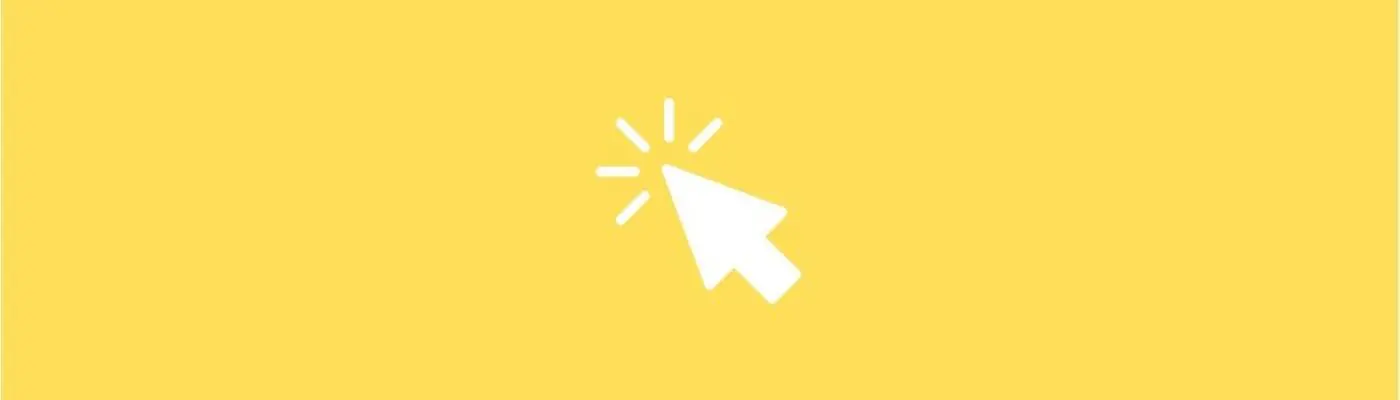 cursor icon on yellow background