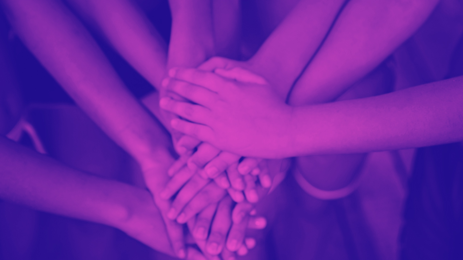 A group of small hands in