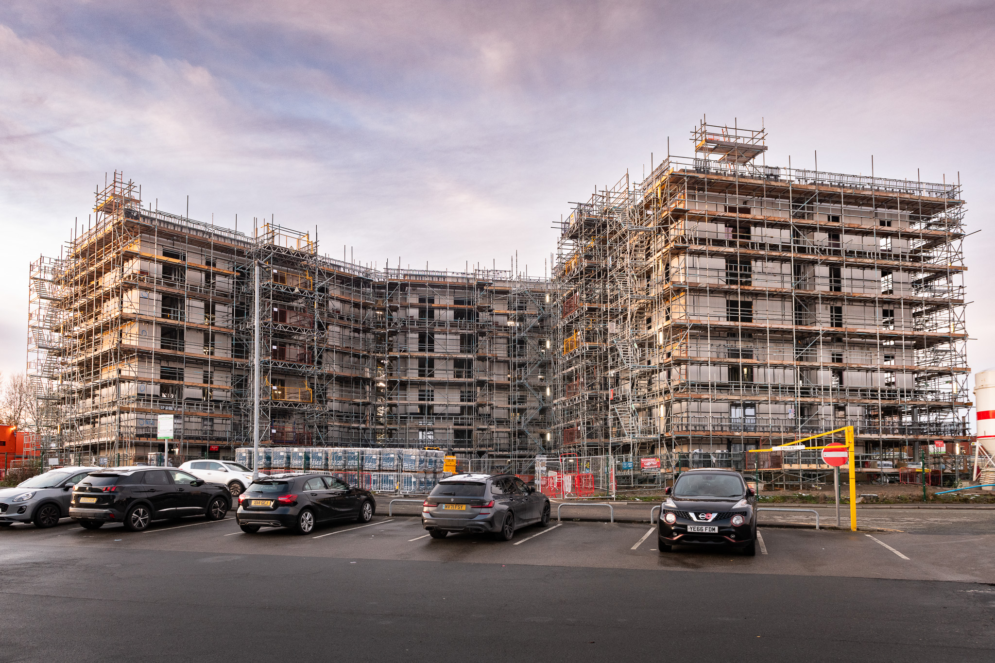 Construction site of a block of flats