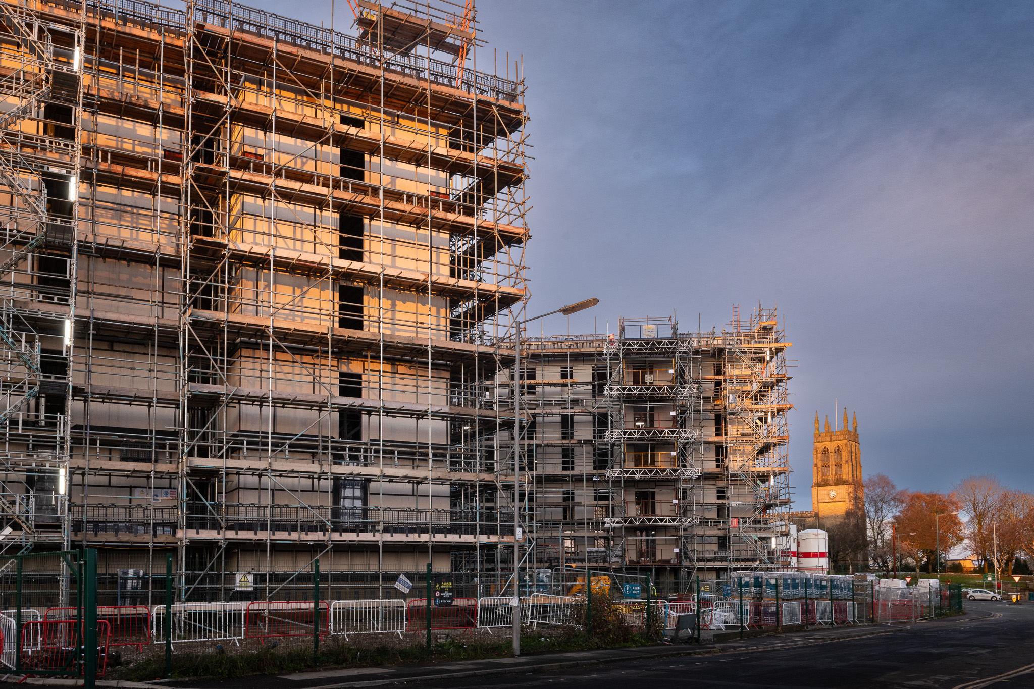 Construction site of a block of flats