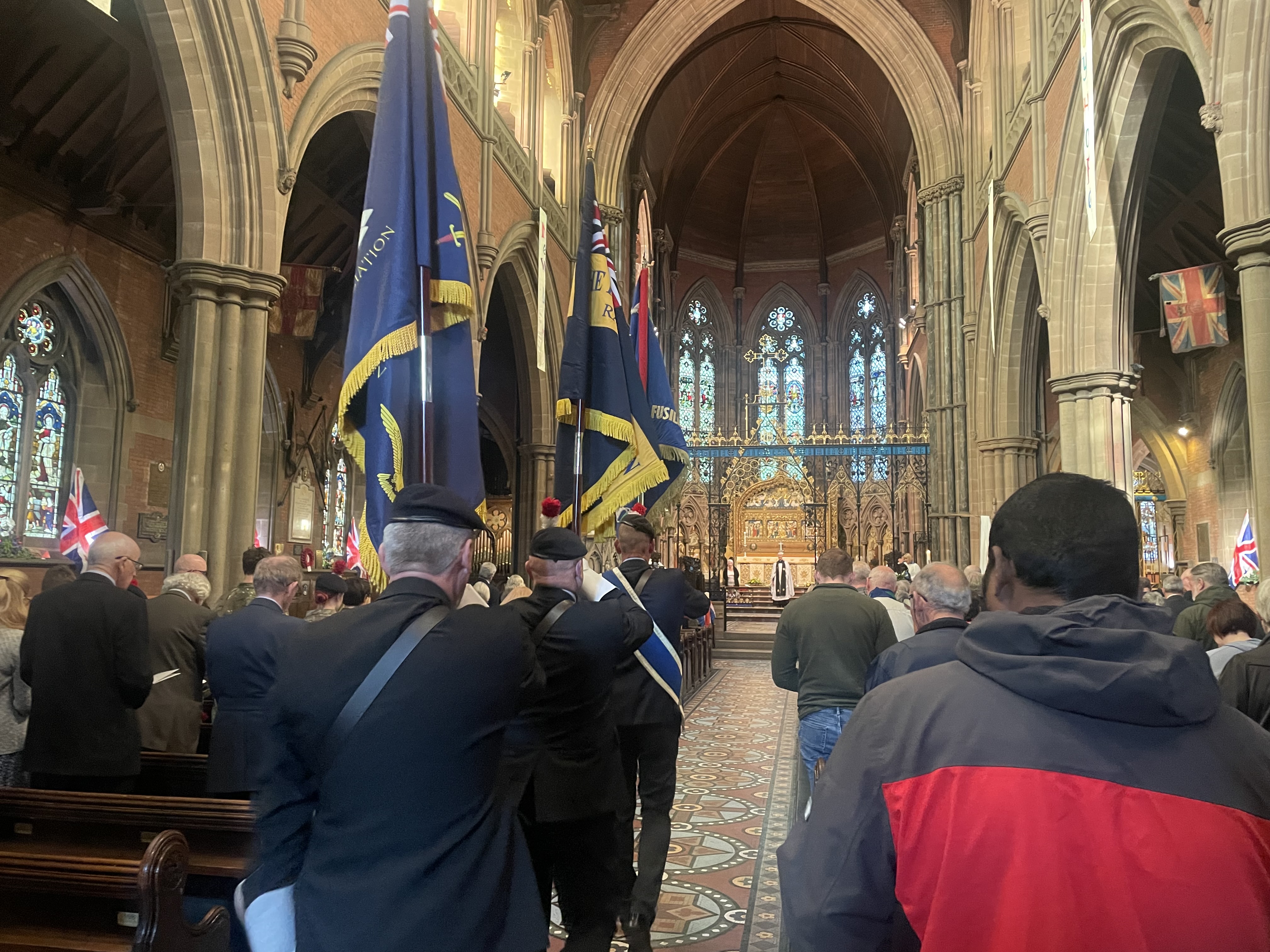 Lancashire Fusilier Standard bearers