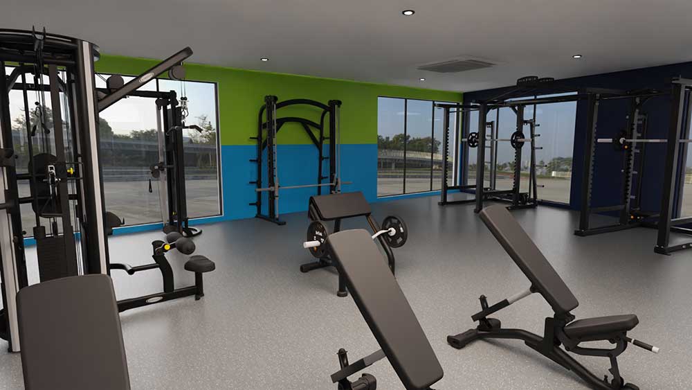 Indoor gym and exercise equipment