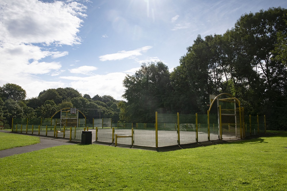 Multi-play ball games area at Burrs Park.