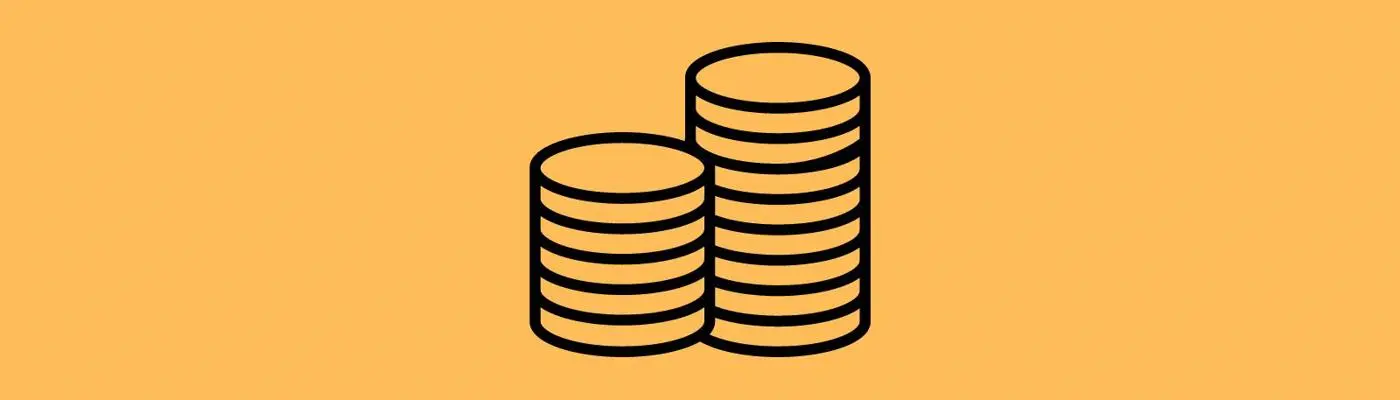 A pile of coins
