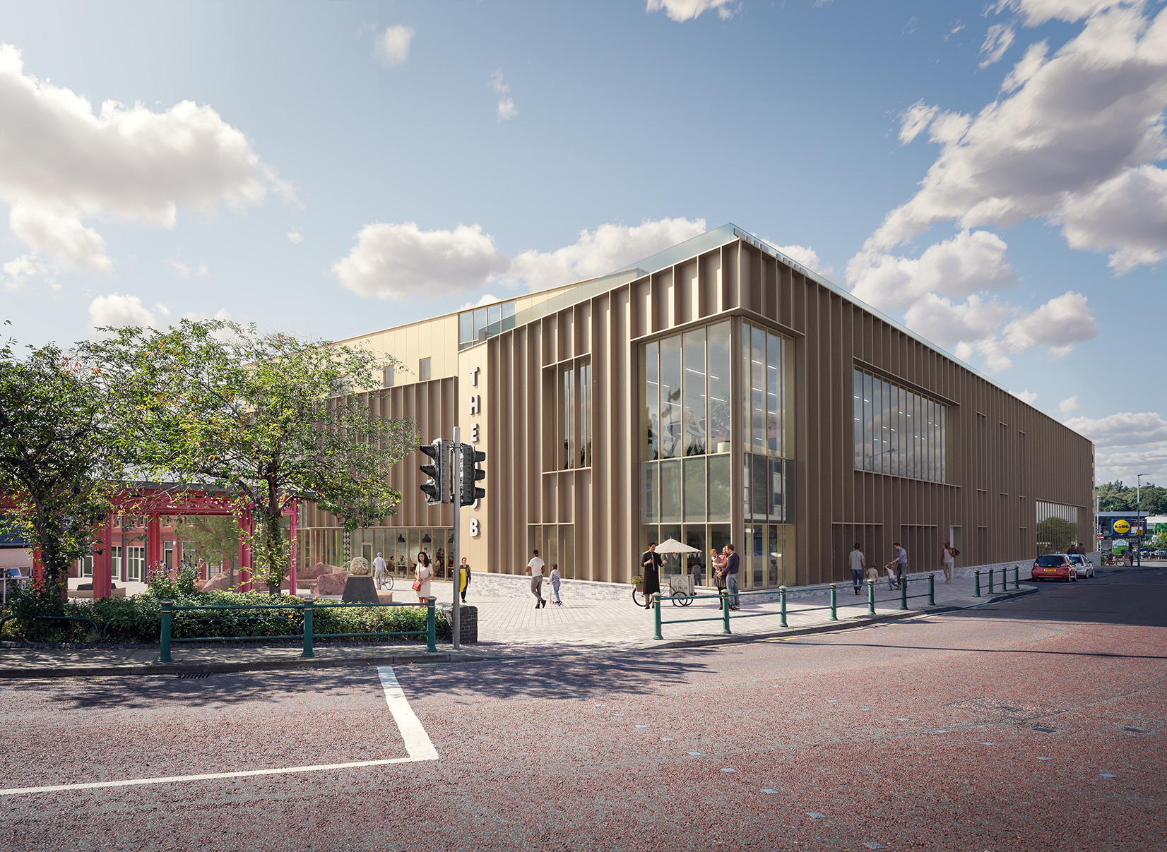 Radcliffe Civic Hub - view from Blackburn Street