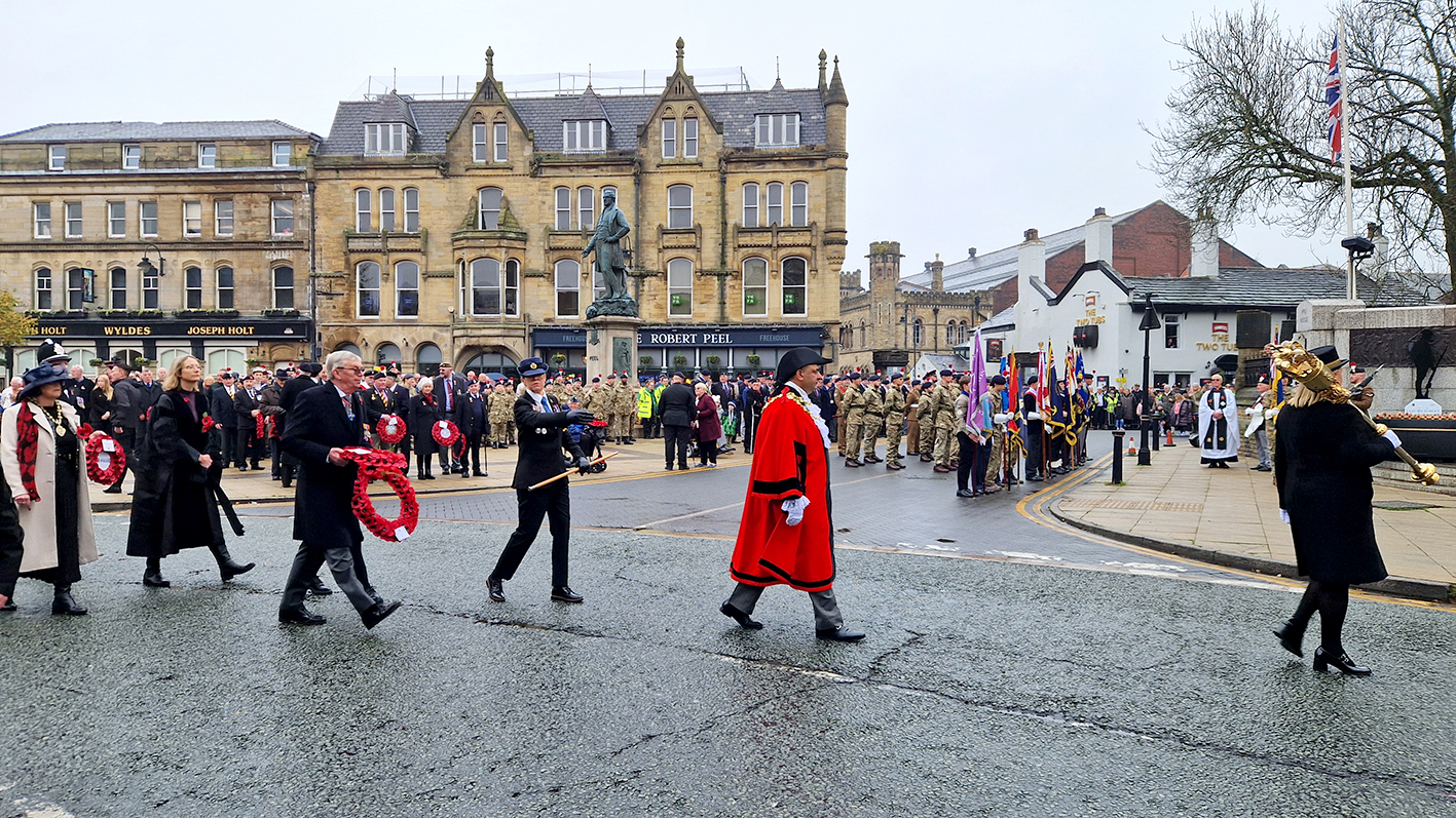 Mayor leading the parade