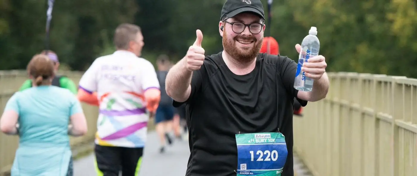 Leader taking part in Bury BID 10k