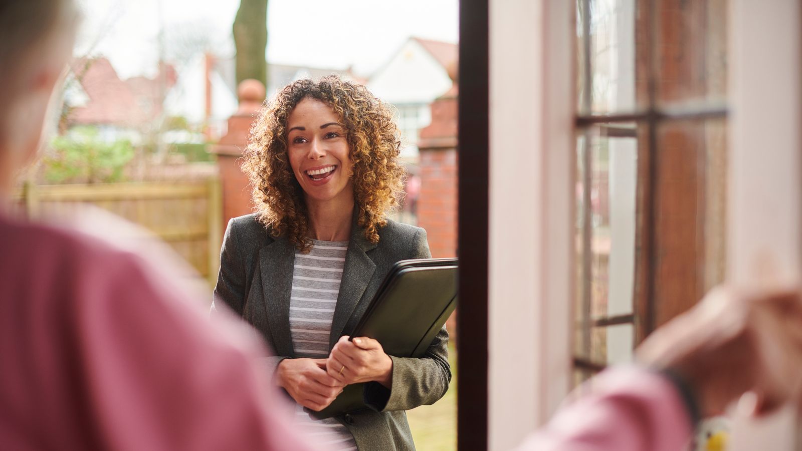 Photograph depicting a Social Worker. 