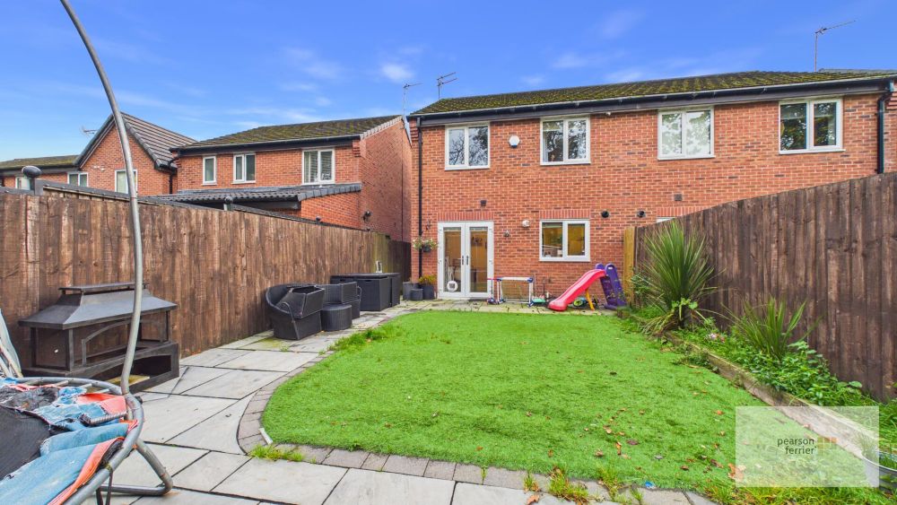 Rear of property